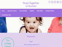 Tablet Screenshot of musictogetherboulder.com